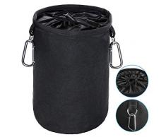 cesto pinzas ropa impermeable, con 2 Clips para Colgar y Mantener Las Pinzas limpias y secas para Uso en Interiores y Exteriores, Organizador de Almacenamiento