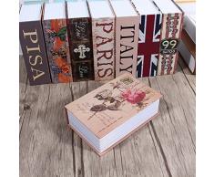 Caja de Seguridad Libro para Poner Joyas, Monedas, Dinero, Objetos de Valor (5#)