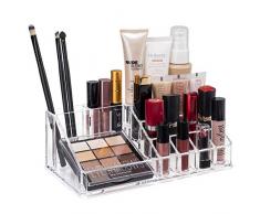 TRESKO® Cosméticos Organizador acrílico para Maquillaje, Joyas, Accesorios, joyero, Caja de Almacenamiento con cajones para pintalabios (3 Cajones)