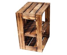 sólido Zapato bücherregalkiste Caja de fruta CAJA DE VINO MEDIDAS aprox. 50 x 40 x 31cm xxxaus la Viejo landxxxweinkisten cajas de fruta Caja de Madera Caja decorativa Estantería