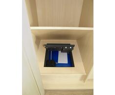 Arregui 20000-S7K- Caja fuerte camuflada para zócalo de armario, color negro