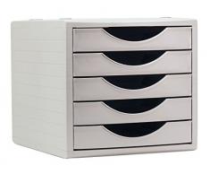 Archivo 2000 Archivotec Serie 4000 - Módulo de 5 cajones, color gris