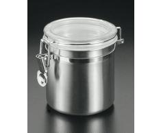 Metaltex 185310010 - Tarro hermético (0,7 litros), Acero