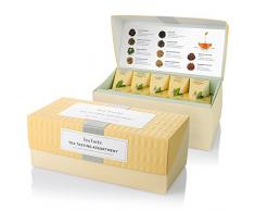 Tea Forté Caja Surtido de Presentación Tea, 20 Bolsitas de Té con Infusor Artesanal en forma de Pirámide – Té Negro, Té Blanco, Té Verde, Té de Hierbas