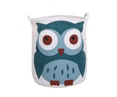 Dooxi Impermeable Plegable Sucia Cestos para la colada Caja de Almacenaje con Asas Dibujos Animados Cestas de Almacenamiento para Guardar Juguetes