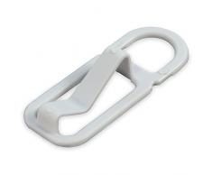 Hangerworld - Ganchos de plástico para Perchas (120 Unidades, 4,8 cm), Color Blanco