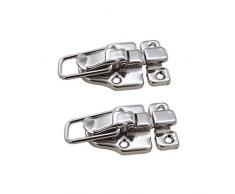 Baoblaze 4pcs Herramienta de Madera Caja de Joyería de Cierre de Cerradura de Captura Cajas de Accesorios de Hardware