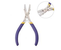 BENECREAT Alicates de Joyería con Alicates de Quijada de Nailon Doble con Mordazas de Repuesto, Herramientas Artesanales y de Joyeria para Fabricación de Joyas (Construccion de Cajas Conjuntas)