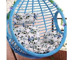 TPJJ País-Estilo Rattan Hanging Egg Chair Pads,Cojín Plegable De La Silla De La Cesta Colgante,Terraza Hamaca Silla Pads I
