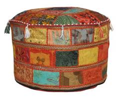 Indian pouf cover by Navya Creations