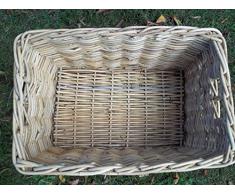 Cesta para leña, Cesta de estantería Cesta para leña, Cesta de cosecha de ratán GR, 1 Color