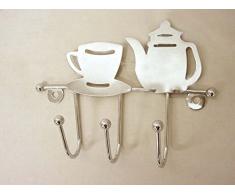 PERCHA COLGADOR GANCHO COLGAR TRIPLE COCINA METAL CAFETERAS