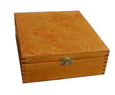 MADERA LACADA - CAJA DE MADERA ESTUCHE A BOLSITAS DE TÉ 9 COMPARTIMENTOS (H9o)