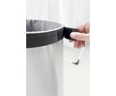 Brabantia - Cesto para Ropa, 60 l, Tapa Acero Brillante, Cuerpo Acero Brillante