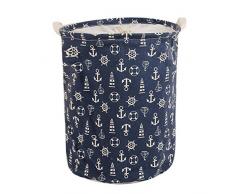 Dooxi Impermeable Plegable Sucia Cestos para la colada Caja de Almacenaje con Asas Cestas de Almacenamiento para Guardar Juguetes con Cierre de Cordón