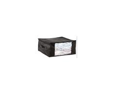 M Home Ordenación + Funda con Válvula de Vacío, Negro, 41x21x3 cm