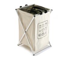 Versa Cesta Ropa Plegable Beige