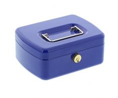 Burg-Wächter Office 2167 BL Caja de Caudales con Ranura para Monedas Cilindro de Pistones Latonado Azul