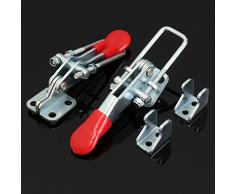 GOZAR 2Pcs Resorte Cargado Palanca De Hierro Galvanizado Pestillo Capturas Cerrojo Para Caja Baúl Cofre