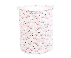 Dooxi Cesto de Almacenaje para Ropa Sucia Cestos de Lavandería con asas Cajas de Tela para Guardar