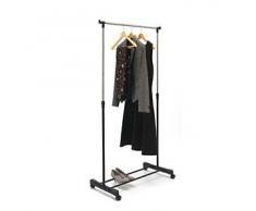 ADDIS - Perchero para Ropa Tipo Burro (Extensible, Acero Inoxidable), Color Negro