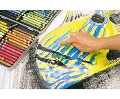 Caran D'ache Neocolor II - Juego de ceras de color (10 unidades, caja metálica)