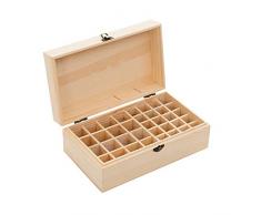Caja de Madera de Almacenamiento de Aceite Esencial de 36 Ranuras - Almacenamiento 5-15 ml de Botellas de Aceites Esenciales y Perfume #2