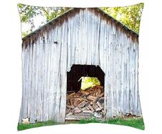 Cobertizo de madera - Funda de almohada manta (18