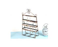 Chytaii. Expositor almacenaje Soporte joyero Metal Pendientes Joyas Organizador Retro decoración cámara Mujer