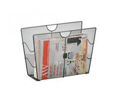 Zeller 17742 Mesh - Revistero (39 x 17,5 x 27 cm), color antracita