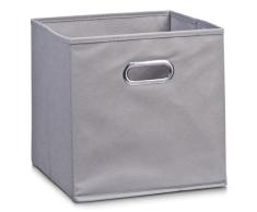 Zeller 14130 - Caja de almacenaje de tela, plegable, 28 x 28 x 28 cm, color gris