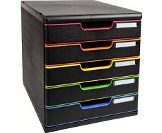 Exacompta A4+ - Modulo con 5 cajones, multicolor