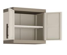 Keter Excellence Armario para Pared, Arena/Gris, 56.5 x 65 x 39 cm