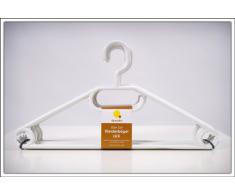 Spetebo - Lote de perchas (50 unidades, antideslizante, con colgador para corbatas o cinturones), color blanco