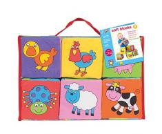 Galt Toys Cubes de Tela de Colores,, Cubo tamaño: 10 cm (A1085L)