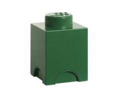 Lego 40011734 - Caja en forma de bloque de lego 1, color verde [importado de Alemania]