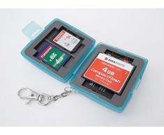 Ares Foto® casos / caja de protección / almacenamiento para 4x SD + 2x Compact Flash (CF)
