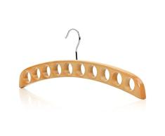 Hangerworld- Percha de Madera para Pañuelos, Corbatas, Bufandas y Accesorios. Color Natural