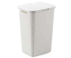 Gerimport Cesta pongotodo con Tapa Romeo 60L Antracita (Medidas: 41x32x61cm)