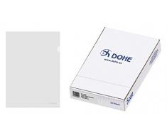 Dohe 90591 - Caja Dossier uñero, A4, Cristal, 100 unidades