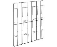 Puhlmann Capventure - Revistero de Pared (9 separadores, Acero Inoxidable)