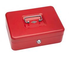 Wedo 145302H - Caja de caudales con clip, talla 3 (25 x 18 x 9 cm), rojo