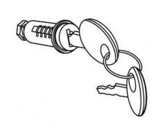 SHAD - 201896R : Recambio conjunto bombin llave cierre tirador apertura baul o maleta SH48 SH 48