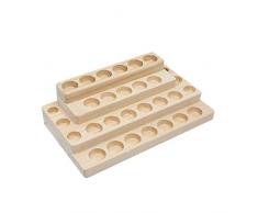 Marco Holder Caja de Bambú de Almacenamiento de Aceite Esencial de 30 Ranuras - Almacenamiento 5 a 10 ml de Botellas de Aceites Esenciales y Perfume #4