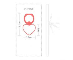 DIYthinker Modelo Simple Negro Botas de Alta Silueta del corazón del teléfono Celular del Soporte del Anillo sostenedor del Soporte Universal Regalo de la Ayuda