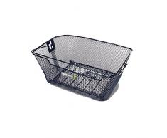 Basil Unisex Capri Trasera Cesta de Alambre, Negro, Talla única