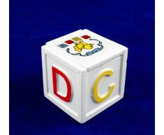 Casa De Muñecas Muebles Infantiles Miniatura Madera Blanca Cintas de ABC Juguete baúl