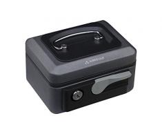 Arregui C9716 Caja de caudales de Acero Grafito con pulsador de Apertura 152x80x115mm, 152 x 80 x 115 mm