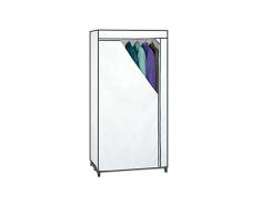 Rayen Armario de Tela, Blanco, 155 x 77 x 52 cm