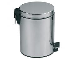 MSV MS081 - Cubo de basura de acero inoxidable, 3 l